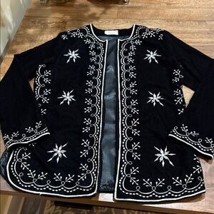 Sage the Label Zella Jacket. Medium. Black and white